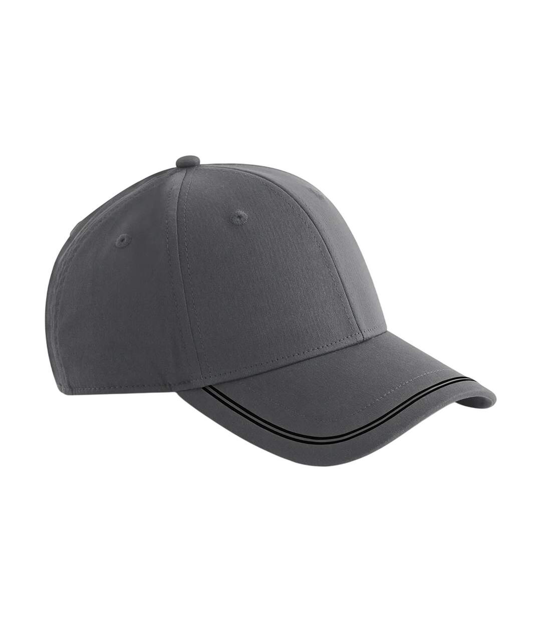 Casquette De Baseball Match Day Anthracite Noir Beechfield-1