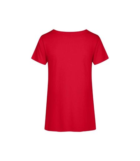 T-shirt Premium Femme Rouge Feu Promodoro