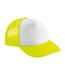 Casquette trucker adulte jaune fluo / blanc Beechfield-1