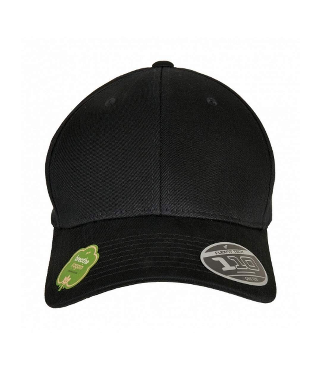 Unisex adult flexfit 110 organic baseball cap black Yupoong-3