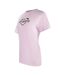Womens/ladies Heart Cotton T-shirt Soft Pink Love Moschino-3