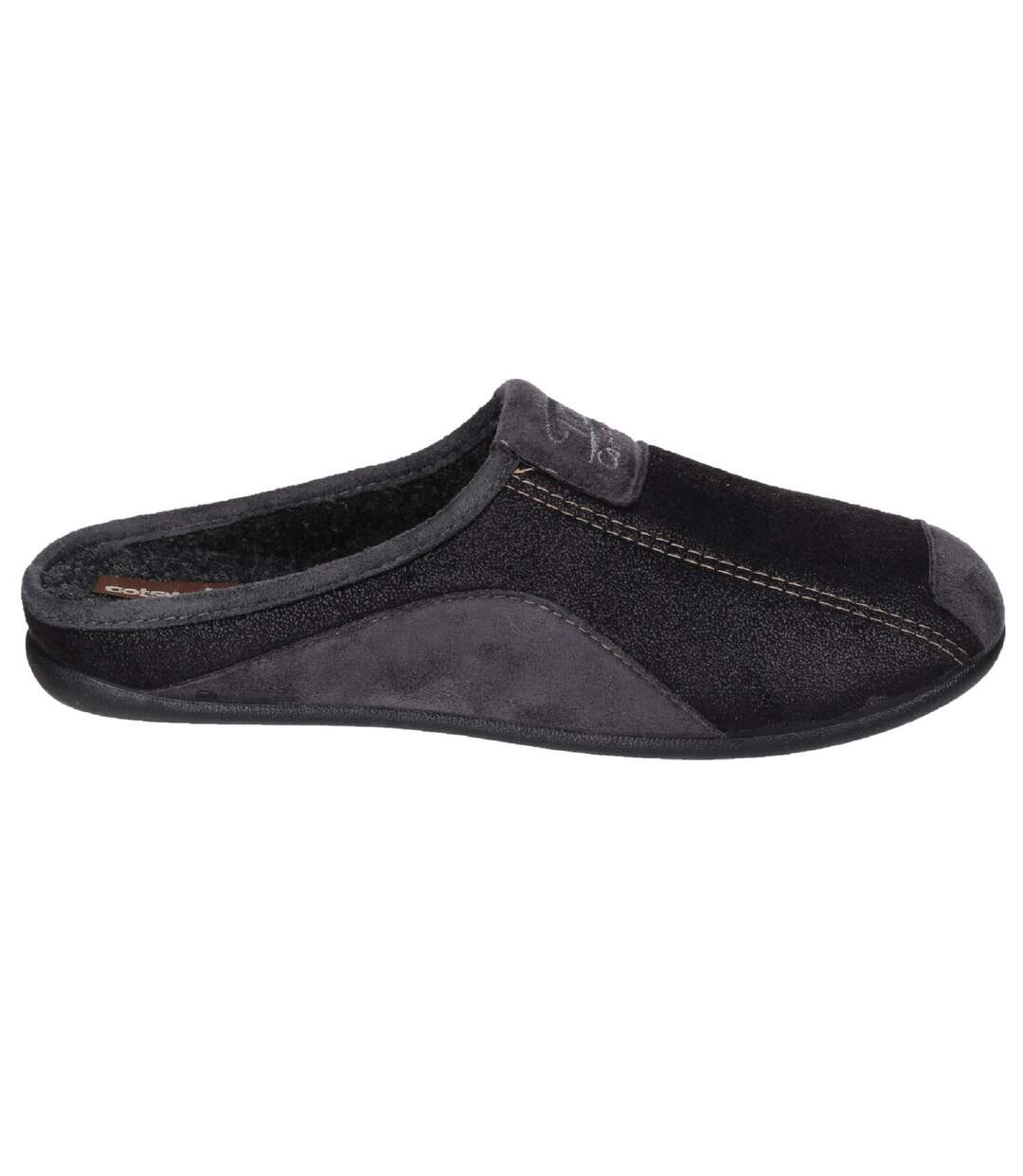 Westwell chaussons homme noir Cotswold