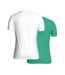 2x t-shirt blanc/vert homme kaporal tifth - l-2