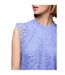Blouse Sans Manches Motif/style Lacets Femme Bleu Hortensia Pieces-4