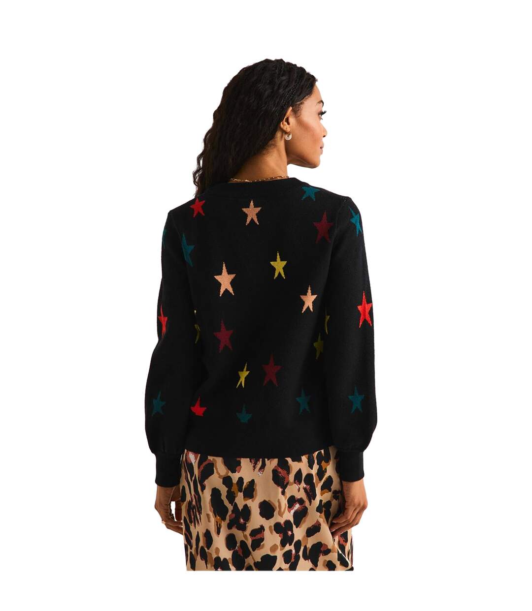 Womens/ladies Bishop Cardigan Black Melange Never Fully Dressed-4