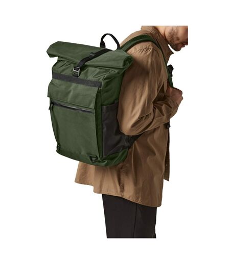 Sac À Dos Motif/style Haut À Rouler Axis Taille Unique Vert Kaki Foncé Quadra