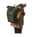 Sac À Dos Motif/style Haut À Rouler Axis Taille Unique Vert Kaki Foncé Quadra-1