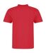 Awdis Mens Piqu Cotton Short-Sleeved Polo Shirt (Fire) - UTPC4134