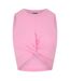 Womens/ladies Knotted Sleeveless Crop Top Bonbon Noisy May-1
