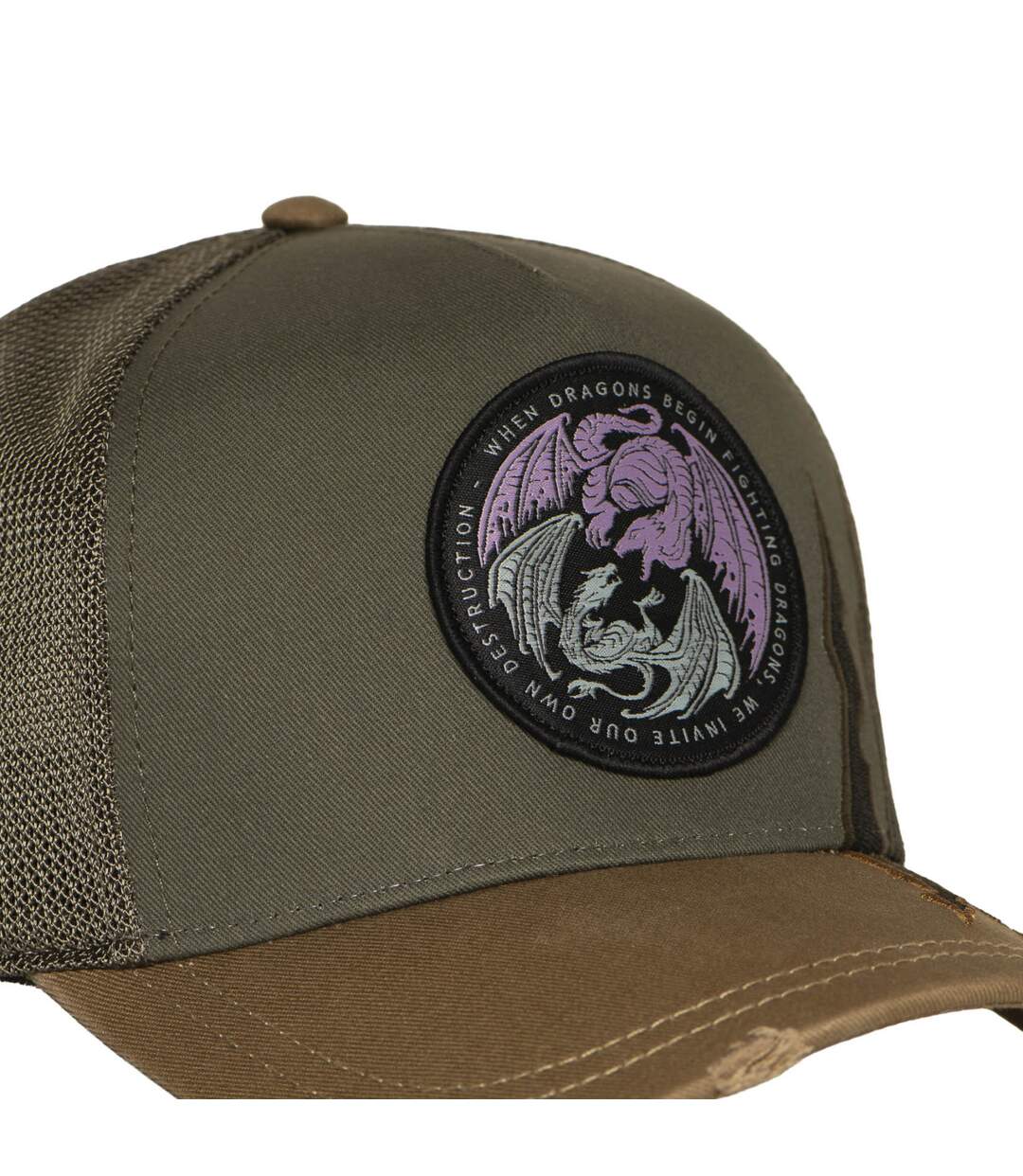 Casquette trucker premium avec filet et patch House of the Dragons Capslab-4
