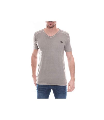 T-shirt col V en coton NORMAN