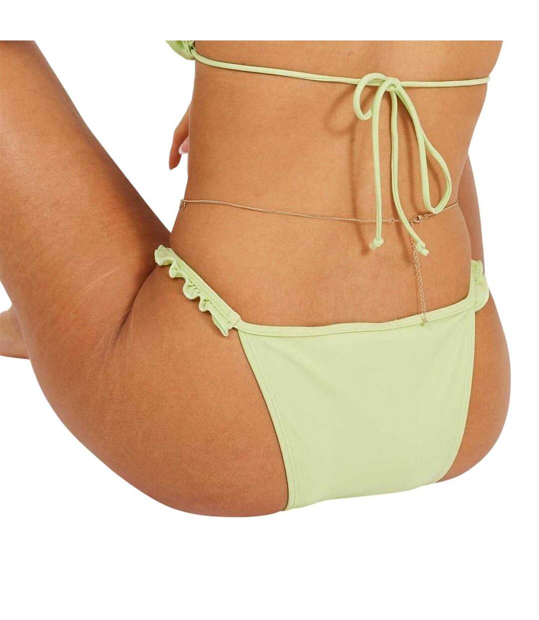 Bas De Maillot De Bain Motif/style À Volants Femme Vert Turquoise Pâle Brave Soul-4