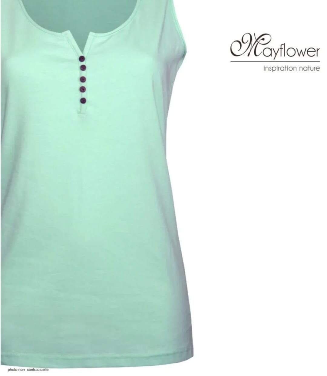 MAYFLOWER DACCA4 - Débardeur pour femme en coton bio : le confort d'une maille douce et écoresponsable-4