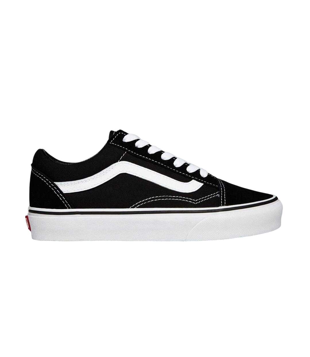 Chaussures Old Skool Femme Noir Blanc Vans-1