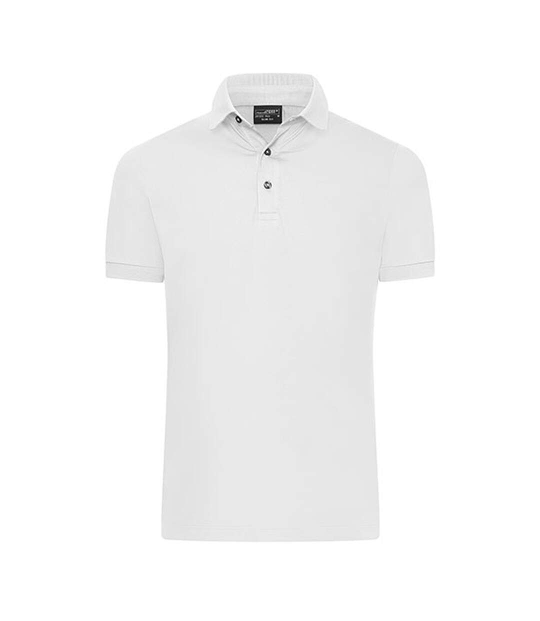 Polo Mercerised Homme Blanc James And Nicholson-1
