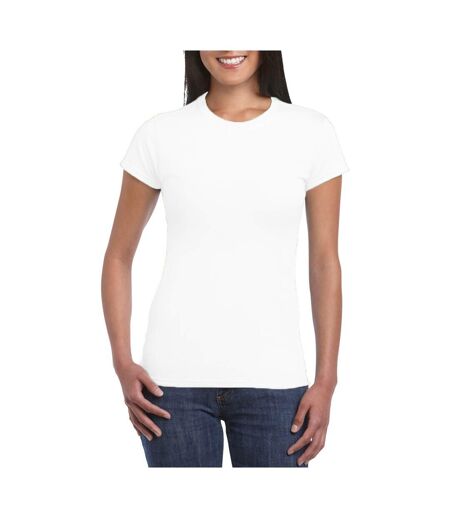 T-shirt à manches courtes femmes blanc Gildan