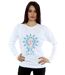 Disney Sweatshirt Frozen Elsa Snowflake Womens/Ladies (Blanc) - UTBI19110-2