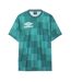 Mens Checkerboard Logo T-shirt Turquoise Umbro-2