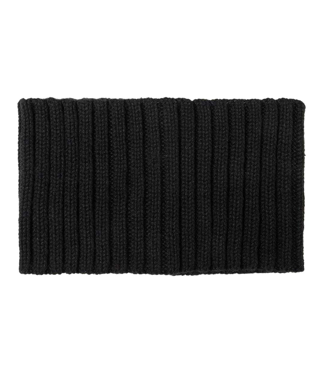Ensemble Bonnet Et Snood Motif/style Tricoté Femme Taille Unique Noir Minoti-3
