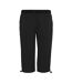 Pantacourt Extensible À Taille Semi-élastiquée Xert Femme Noir Regatta-2