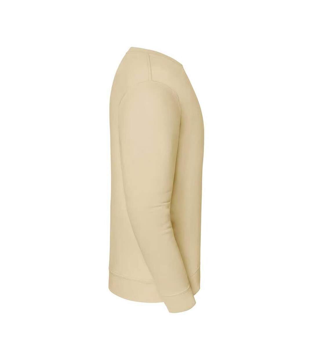 Sweat Uni Col Ars-du-cou Iconic Premium Homme Beige Fruit Of The Loom-4