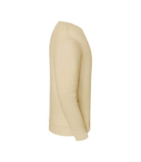 Sweat Uni Col Ars-du-cou Iconic Premium Homme Beige Fruit Of The Loom