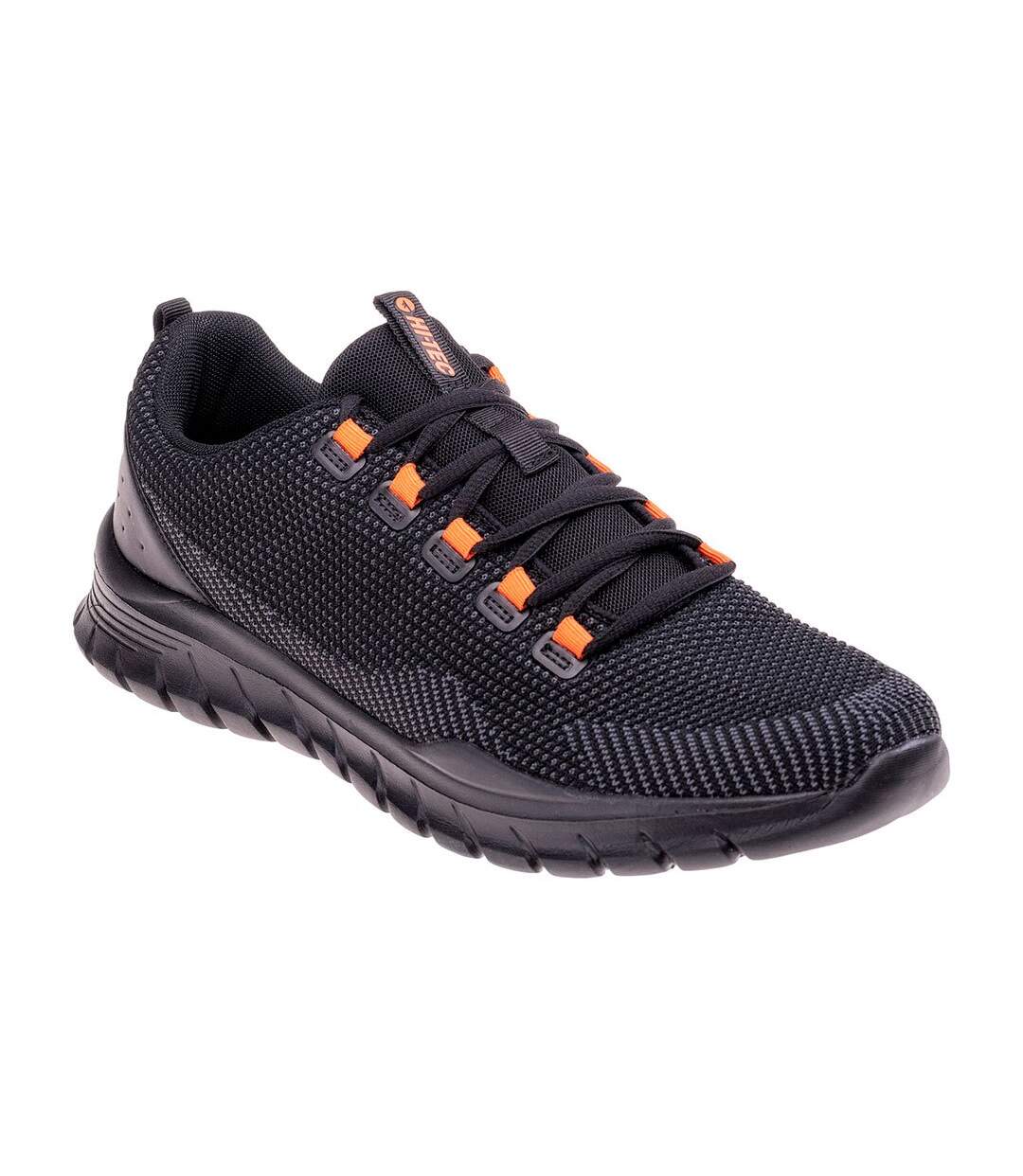 Chaussures décontractées haremi homme noir / gris foncé / orange Hi-Tec-1