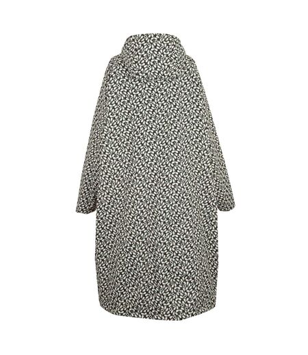 Womens/ladies orla kiely jasmine flower changing robe black Regatta