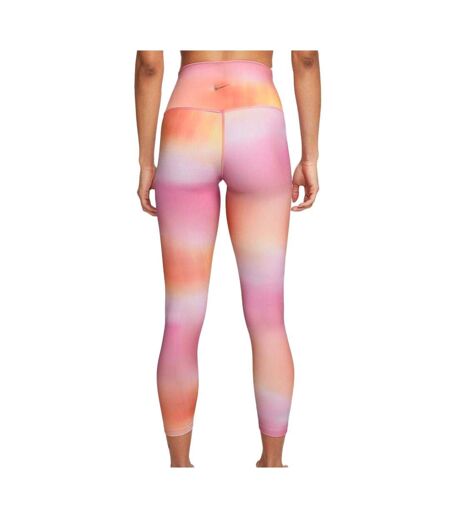 Legging Rose/Orange Femme Nike Hr - L