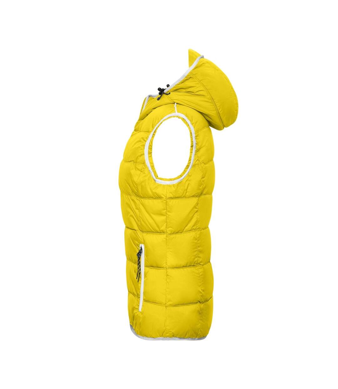 Veste Sans Manches Maritime Homme Jaune Blanc James And Nicholson-3