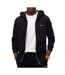 Sweat zippé noir homme superdry plain hood - xxl-1
