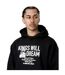 Sweat À Capuche Motif/style Garçon Studio Cafe Homme Noir Kings Will Dream-4