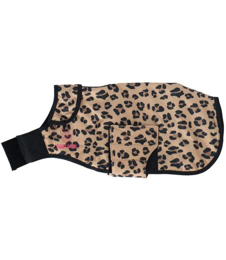 Leopard print dog coat xxs-6.5cm brown/black Digby & Fox