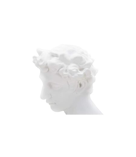 Statuette Tête Déco Jeune Homme 30cm Blanc