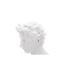 Statuette Tête Déco Jeune Homme 30cm Blanc-3