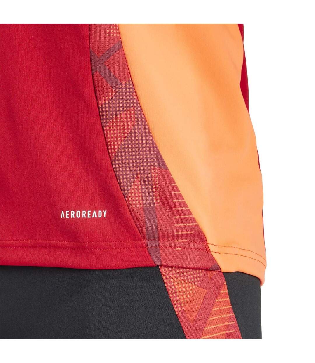 Mens Half Zip Long-sleeved Jersey Team Power Red Adidas-4