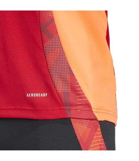 Mens Half Zip Long-sleeved Jersey Team Power Red Adidas