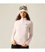 Haut De Sport Uni Et Extensible À Col Montant Zippé Lowline Femme Rose Pâle Dare 2B-1