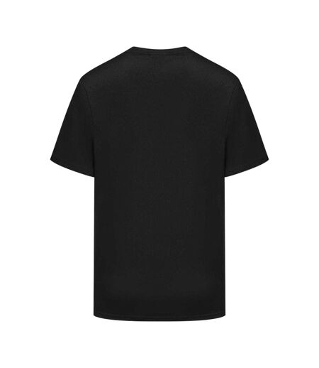 Mens Tech Plain Polyester T-shirt Black Lonsdale