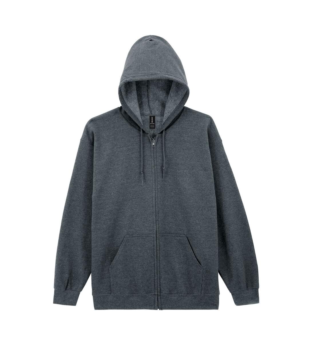 Veste À Capuche Adulte Gris Foncé Chiné Gildan-1