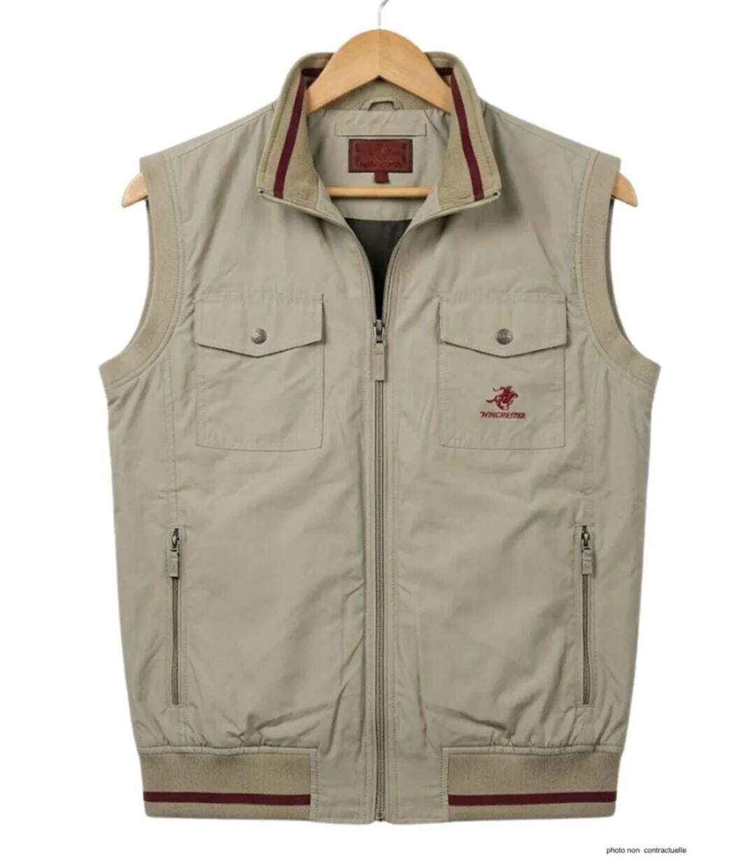 Gilet sans manches WINCHESTER WE1213B — Élégance décontractée et praticité au quotidien-2