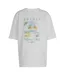 Womens/ladies Island Club Oversized T-shirt White Adidas-2