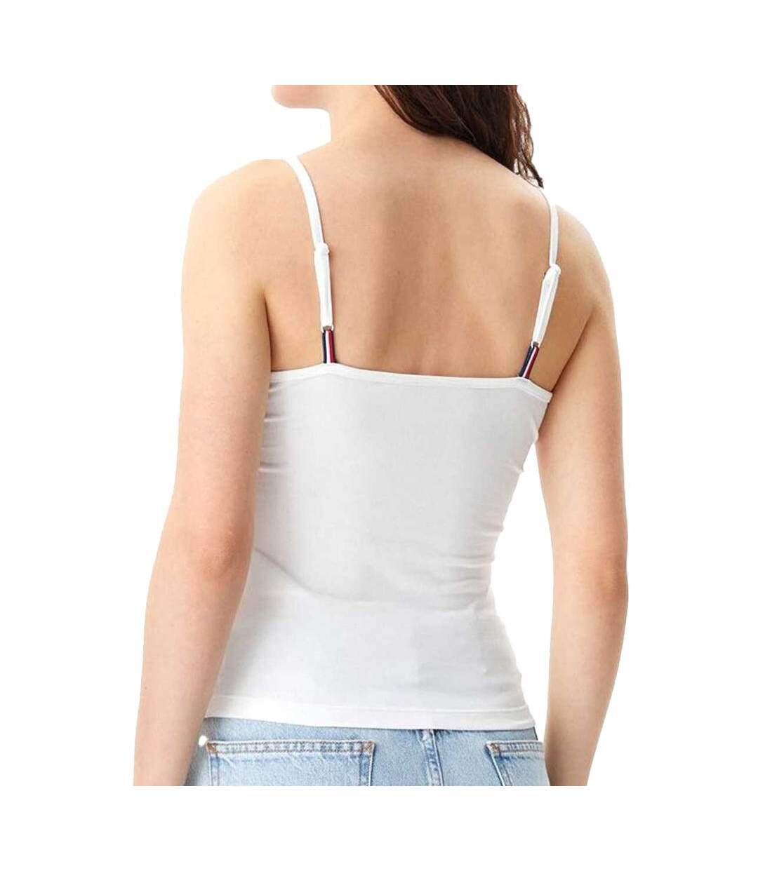 Top blanc femme tommy jeans essential strap-2