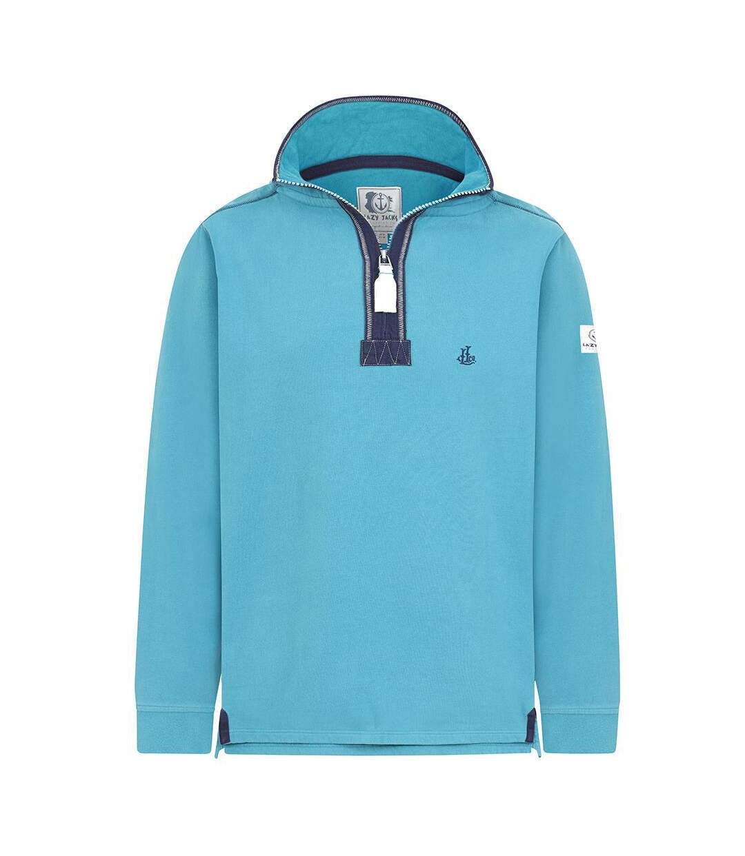 Sweat Homme Bleu Sarcelle Lazy Jacks-1