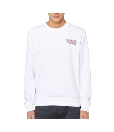 Sweat Blanc Homme Diesel Ginn 100 - 3XL