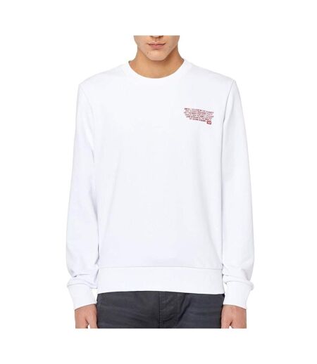 Sweat Blanc Homme Diesel Ginn 100 - 3XL