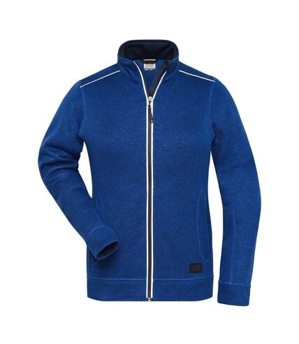 Veste zippée polaire workwear - femme - JN897 - bleu roi foncé
