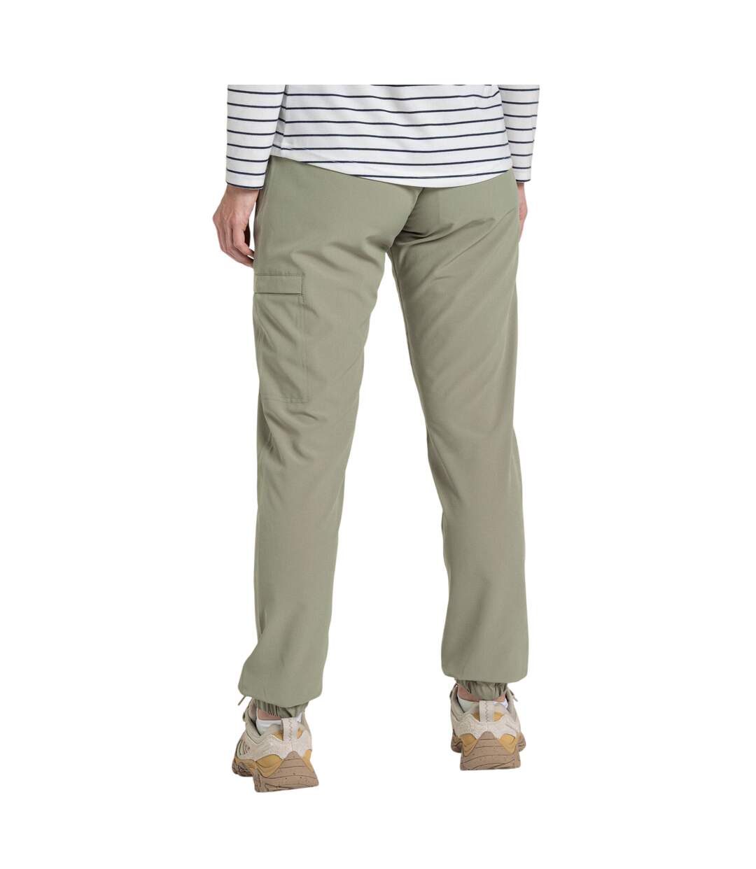 Pantalon À Taille Haute Élastiquée Lola Femme Vert Pâle Craghoppers-3