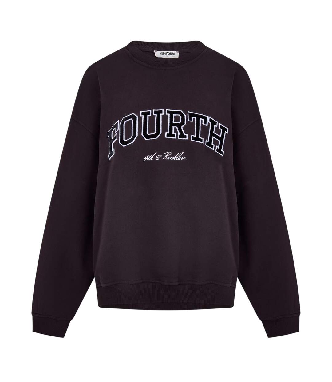 Sweat Motif/style Logo Arqué Leon Femme Marron 4th & Reckless-2
