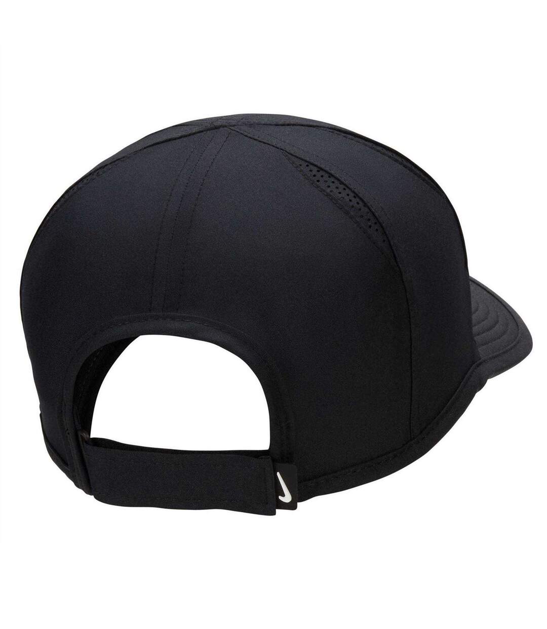 Curved Peak Baseball Cap Black White Nike-2